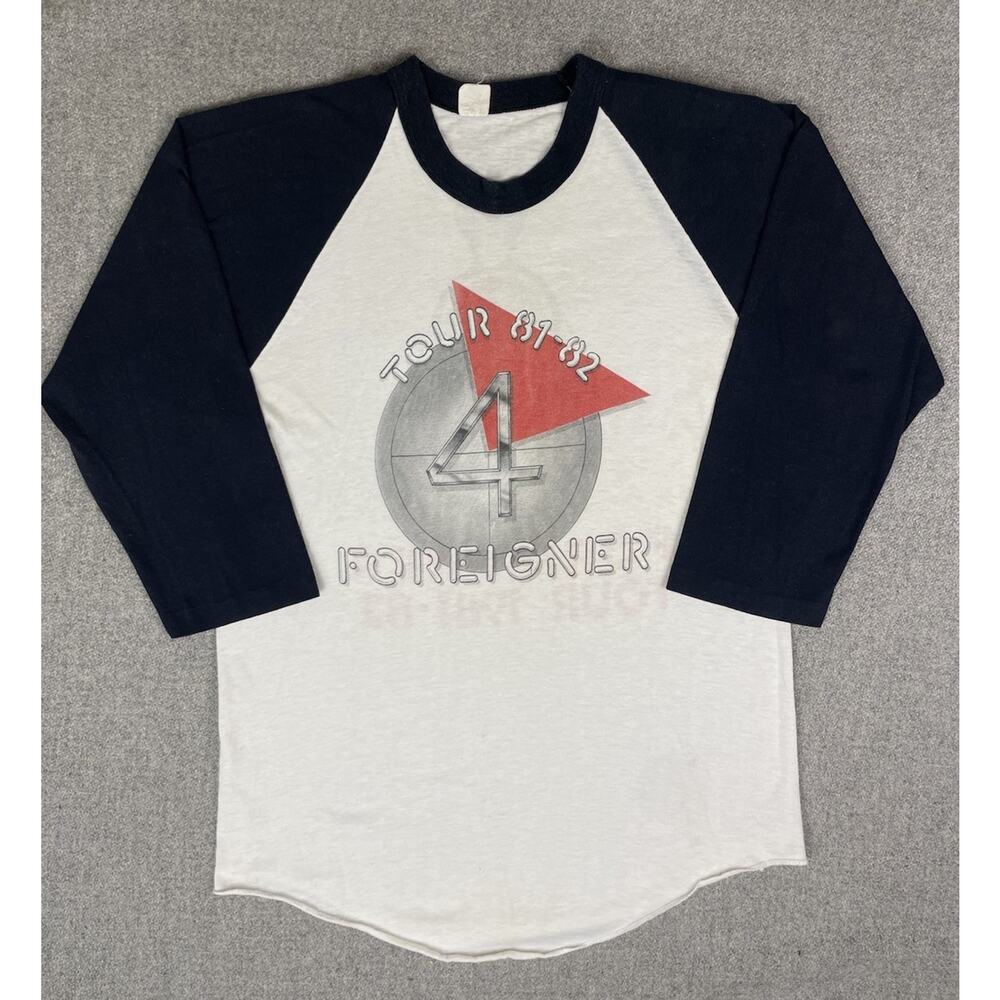 Vintage Foreigner Tour 1981 Double-Sided Concert ORIGINAL Tee T Shirt Medium